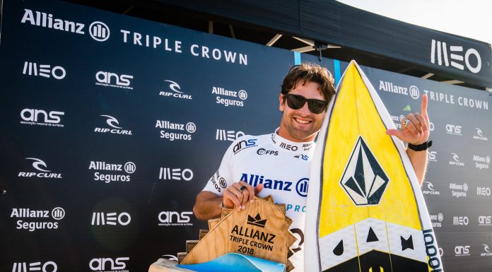 Liga MEO Surf – Gony Zubizarreta conquista a Allianz Triple Crown na Praia Grande