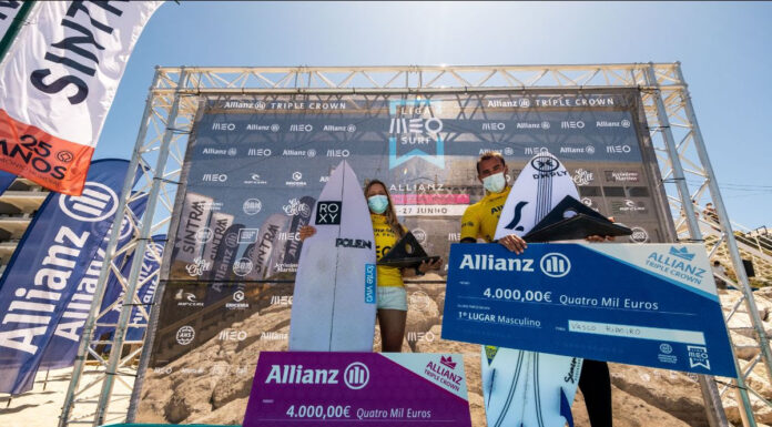 Histórica Allianz Triple Crown coroou juventude e experiência da Liga MEO Surf