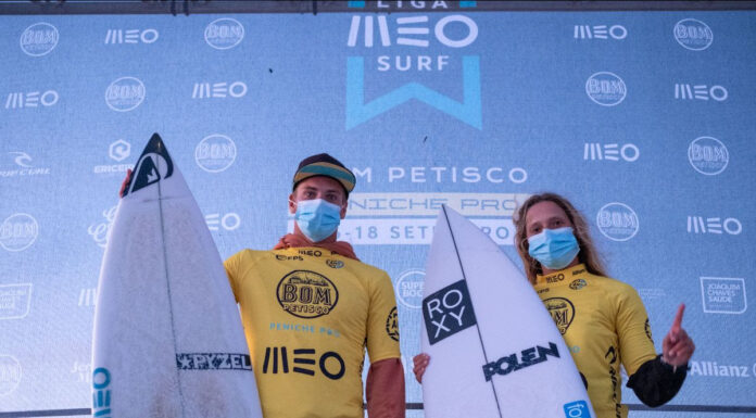 Liga MEO Surf – Kika Veselko e Afonso Antunes conquistam o Bom Petisco Peniche Pro em Supertubos