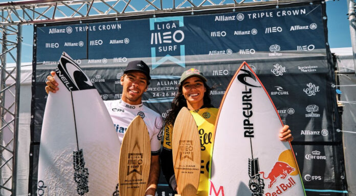 Liga MEO Surf: Teresa Bonvalot e Guilherme Ribeiro conquistam o Allianz Ericeira Pro